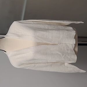 Reitmans Size M Off-White Cotton Cardigan